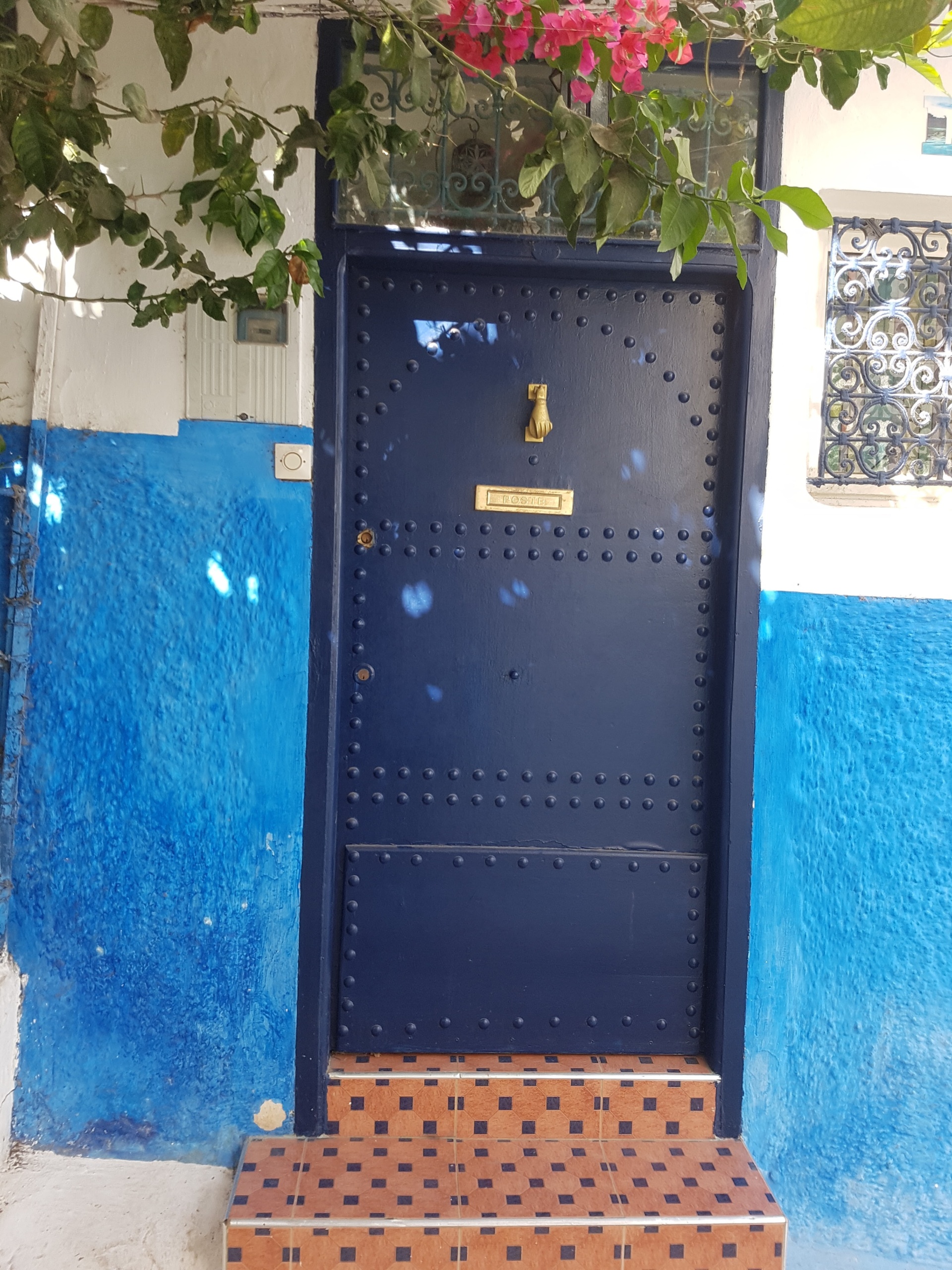 Doorway in Kasbah des Oudaias in Rabat